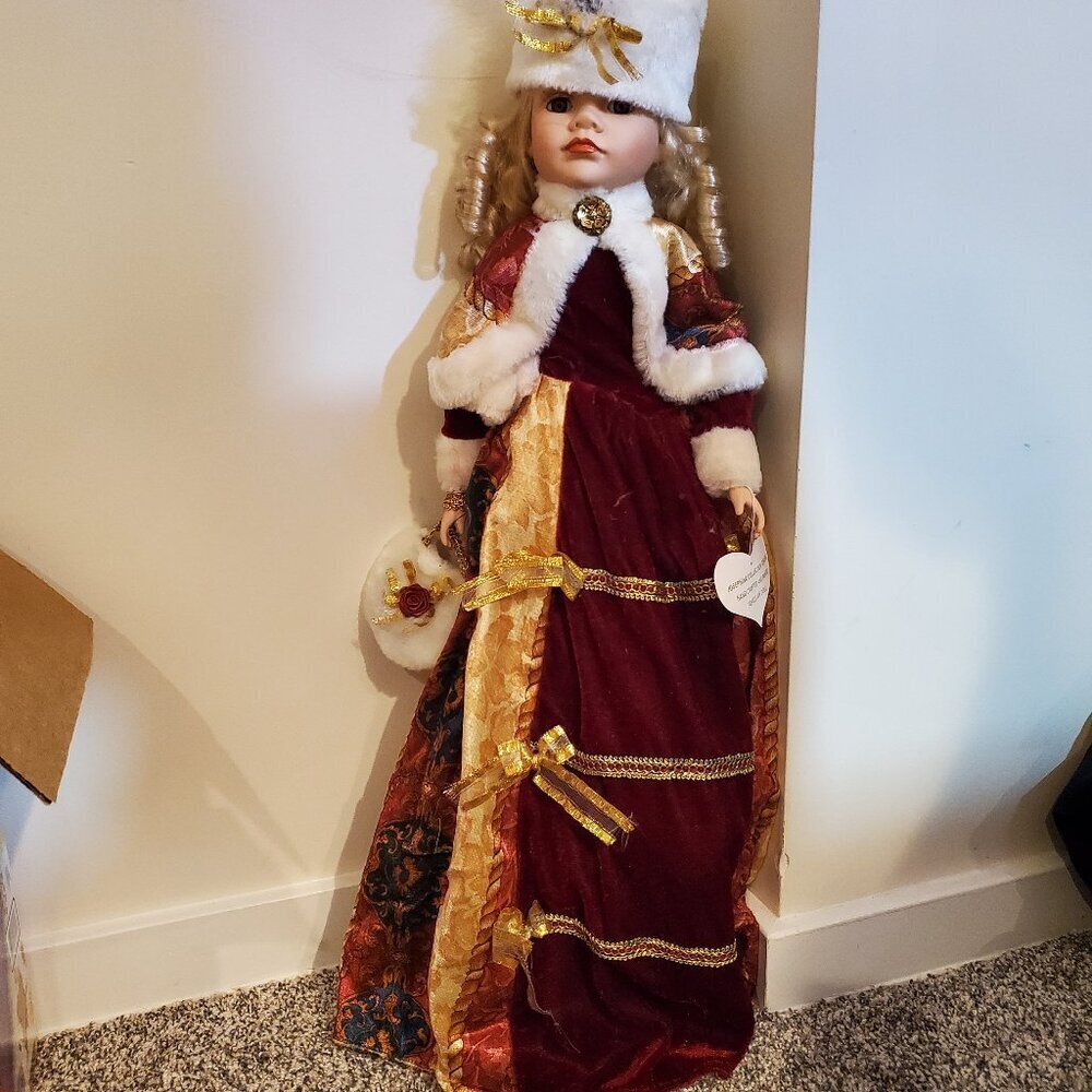 Josephina Collection Victorian Porcelain Doll Blonde Hair 27"